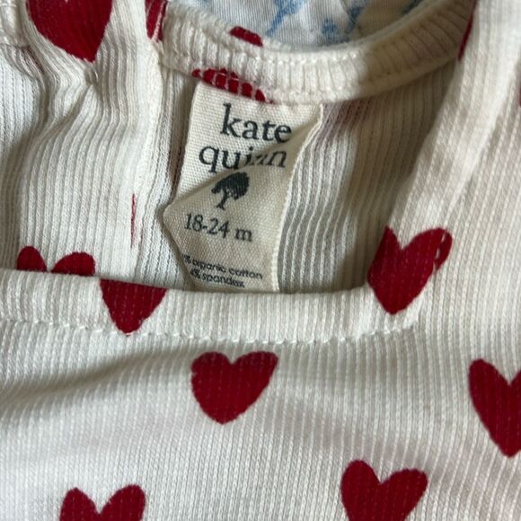Kate quinn organics ribbed heart dress/bloomer set - Picture 3 of 8